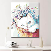 Painting by Numbers for Adults Cat on The Sofa